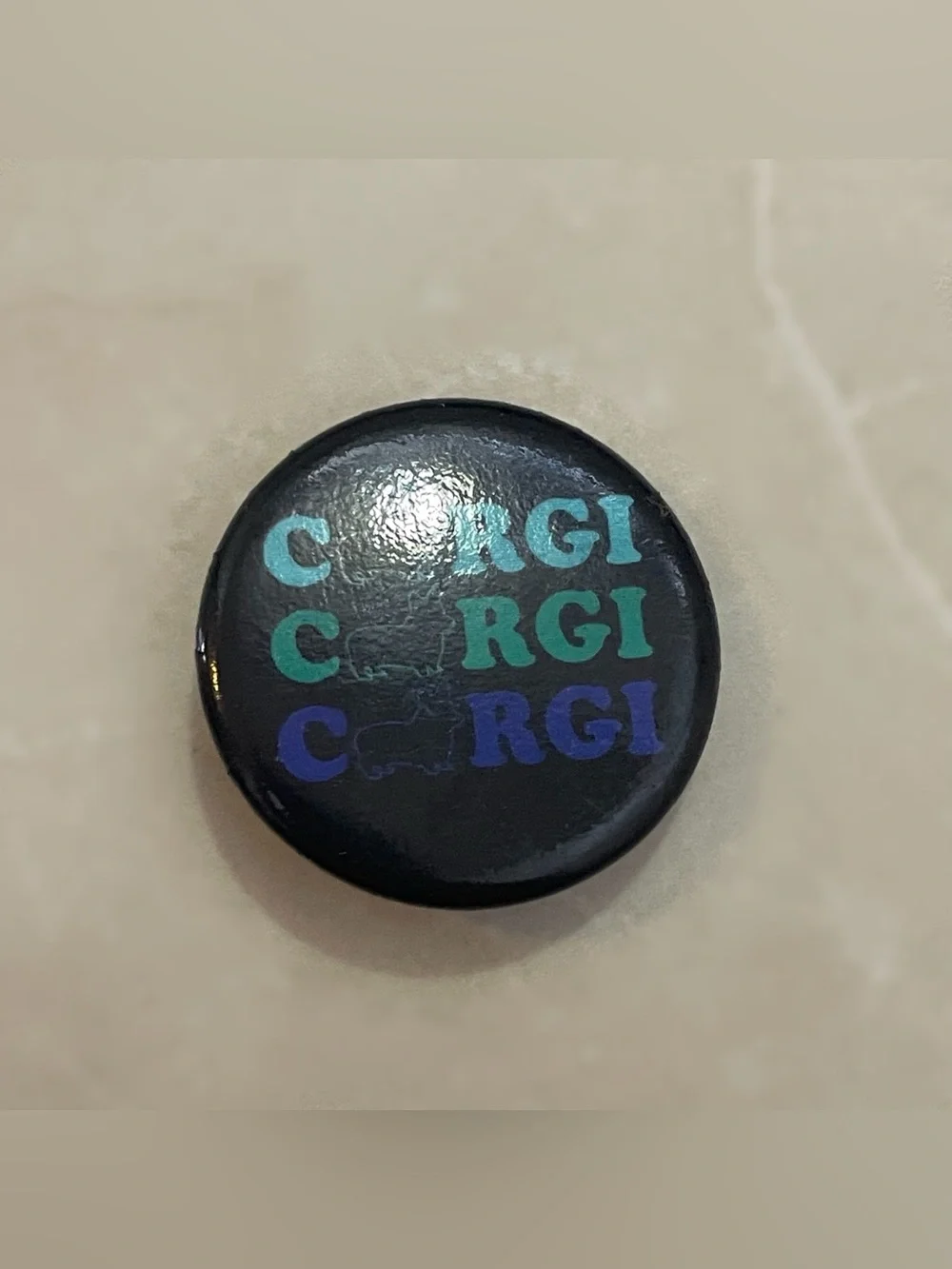 Corgi Dog Button Pin